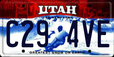 UT license plate C294VE