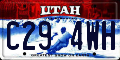 UT license plate C294WH