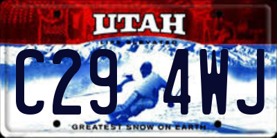 UT license plate C294WJ