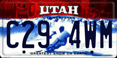 UT license plate C294WM