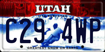 UT license plate C294WP