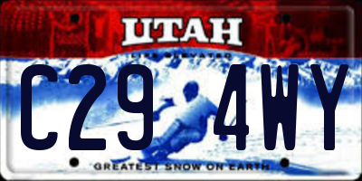 UT license plate C294WY