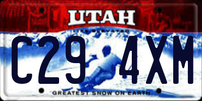 UT license plate C294XM