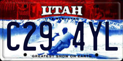UT license plate C294YL