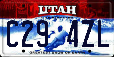 UT license plate C294ZL