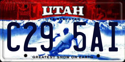 UT license plate C295AI