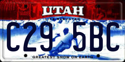 UT license plate C295BC