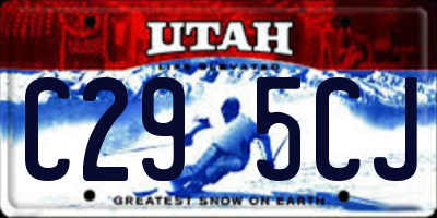 UT license plate C295CJ