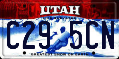 UT license plate C295CN