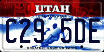 UT license plate C295DE