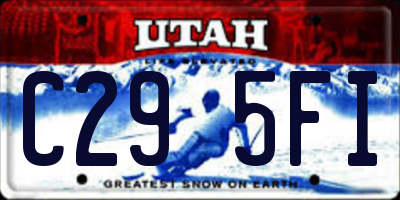 UT license plate C295FI