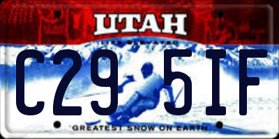 UT license plate C295IF