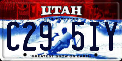 UT license plate C295IY