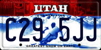 UT license plate C295JJ