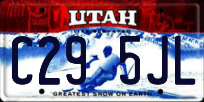 UT license plate C295JL
