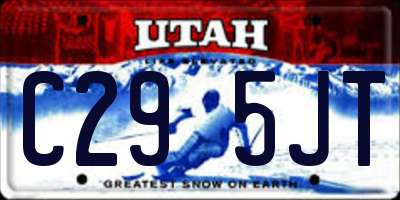 UT license plate C295JT