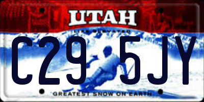 UT license plate C295JY