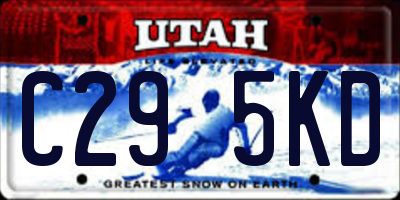 UT license plate C295KD