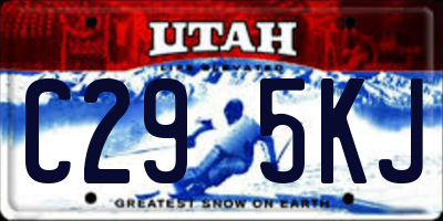UT license plate C295KJ