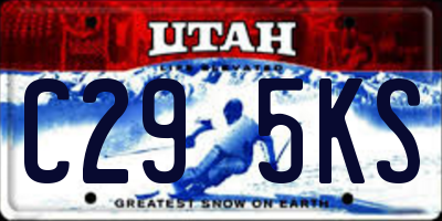 UT license plate C295KS