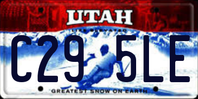 UT license plate C295LE