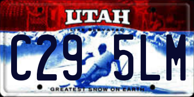 UT license plate C295LM