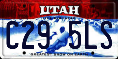 UT license plate C295LS