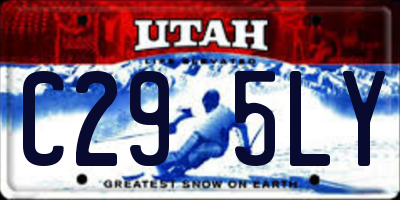 UT license plate C295LY