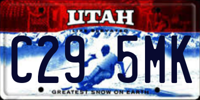 UT license plate C295MK