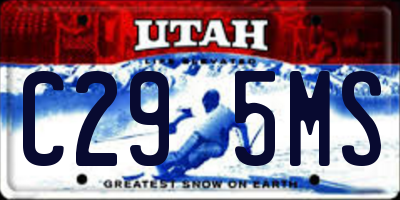 UT license plate C295MS