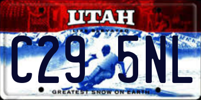 UT license plate C295NL