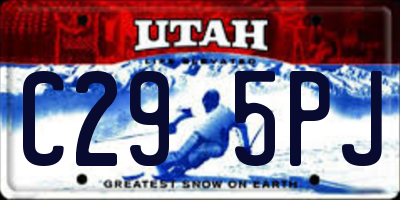 UT license plate C295PJ