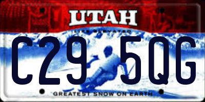 UT license plate C295QG