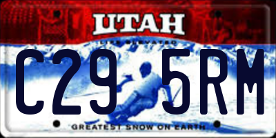 UT license plate C295RM