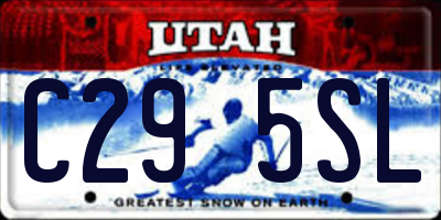 UT license plate C295SL