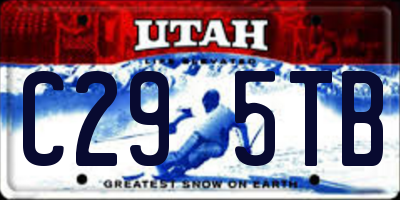 UT license plate C295TB