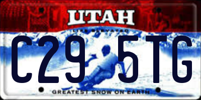 UT license plate C295TG