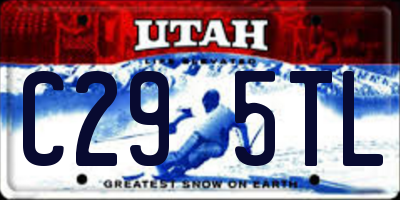 UT license plate C295TL