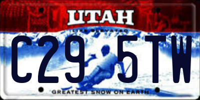 UT license plate C295TW