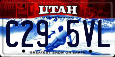 UT license plate C295VL