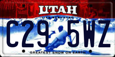 UT license plate C295WZ