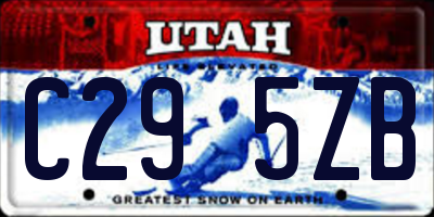 UT license plate C295ZB