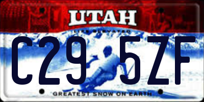 UT license plate C295ZF