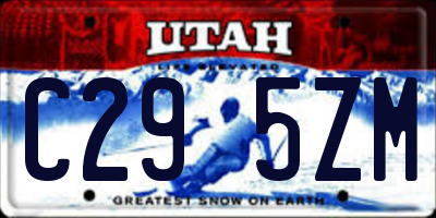 UT license plate C295ZM