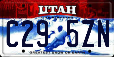 UT license plate C295ZN