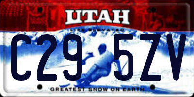 UT license plate C295ZV