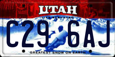 UT license plate C296AJ