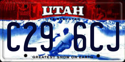 UT license plate C296CJ