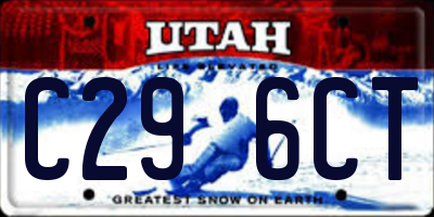 UT license plate C296CT