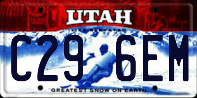 UT license plate C296EM